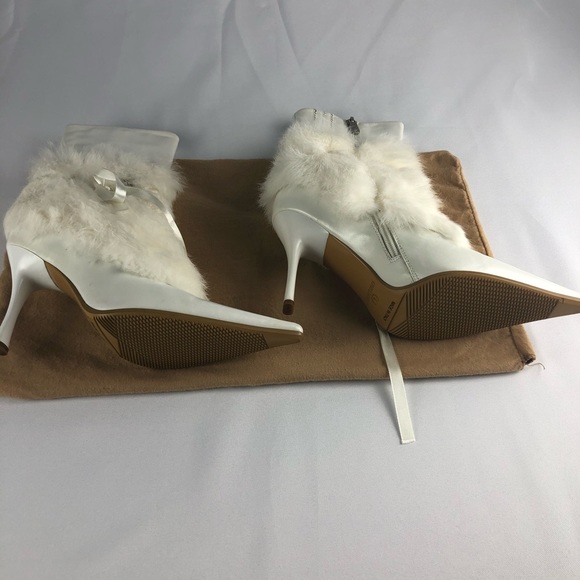 Limi Lianei Rabbit Fur booties boots in white - Picture 4 of 9